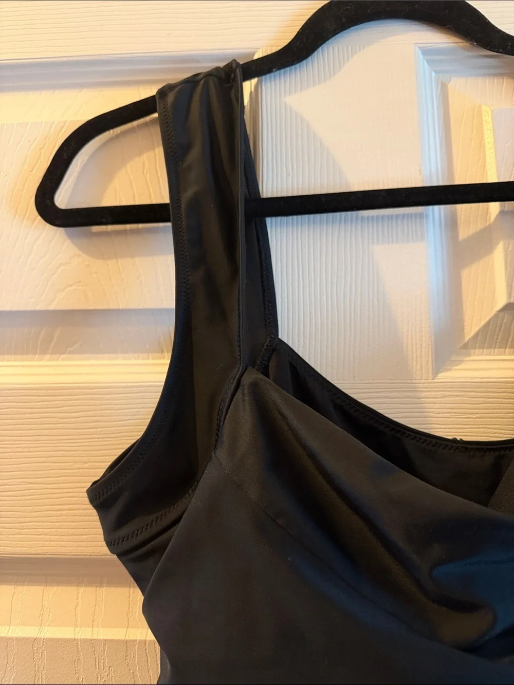 Nia Ruched J. Crew one piece black Swimsuit